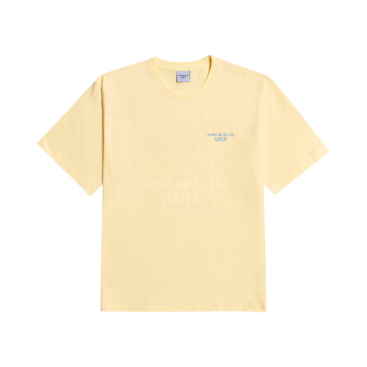 Basic Short Sleeve T-shirt (Light Yellow)