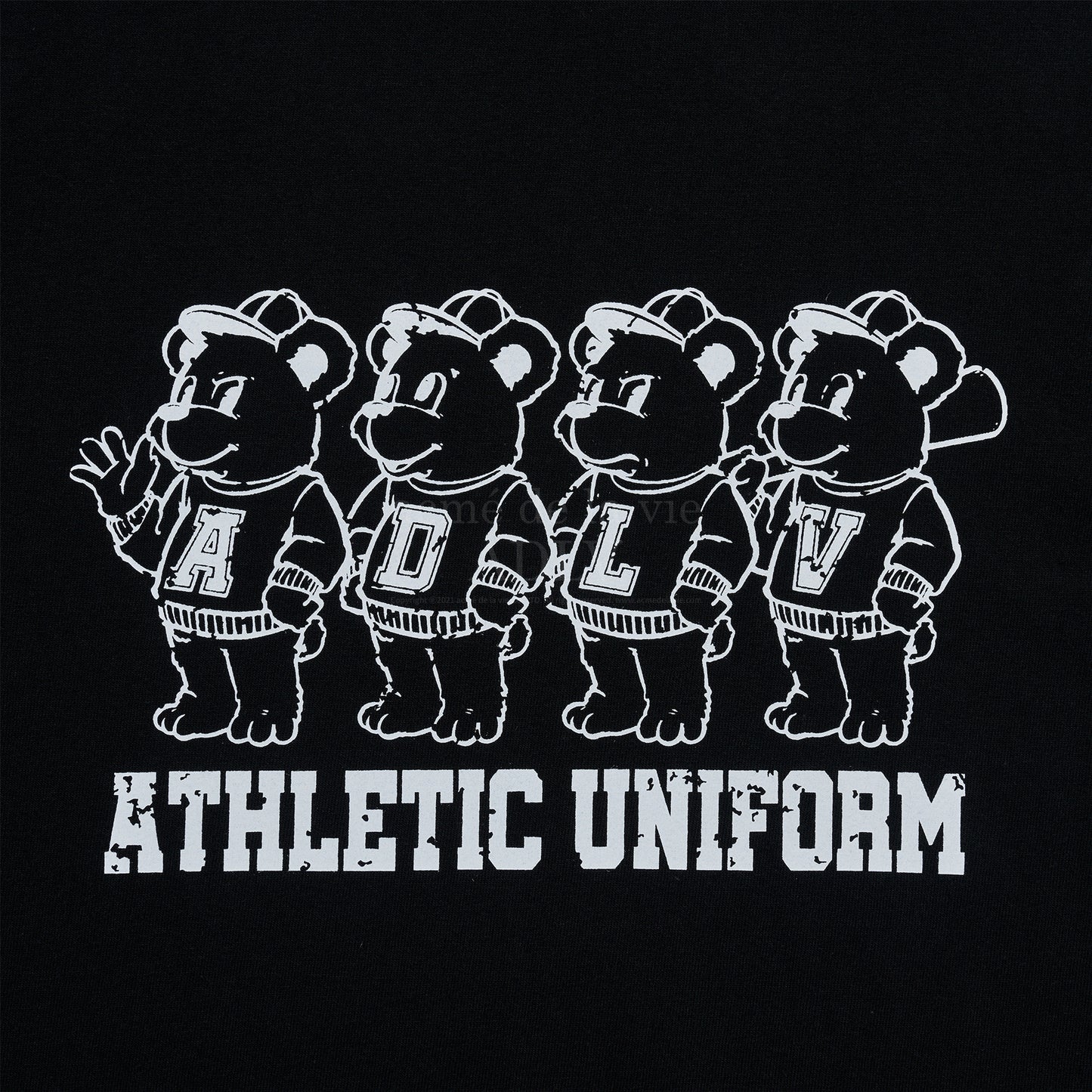 Vintage Bear Short Sleeve T-Shirt (Black)